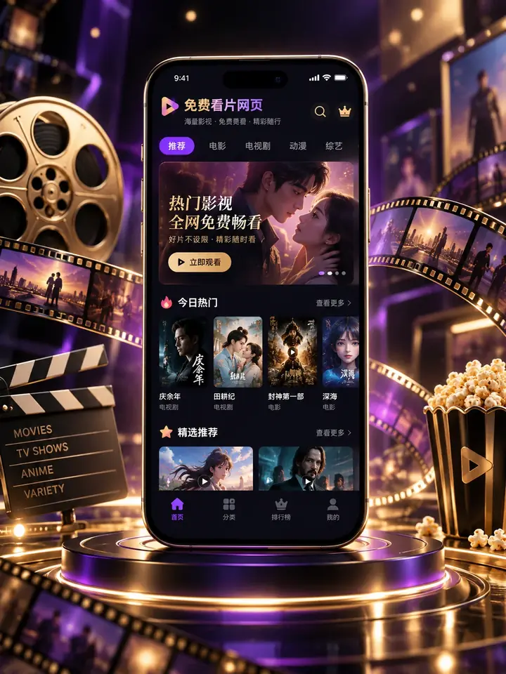 免费看片网页APP视觉